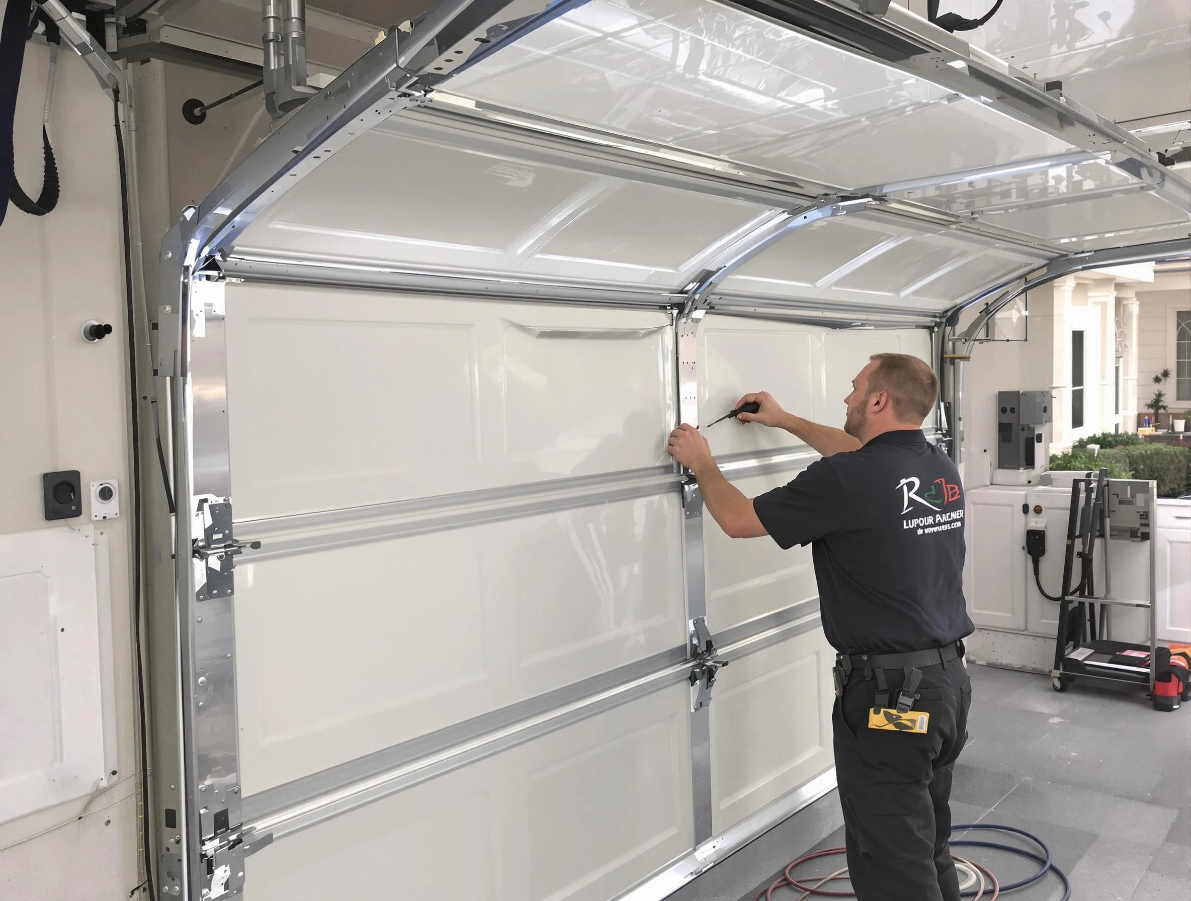 Watertown Town Garage Door Repair professional performing panel repair in Watertown Town