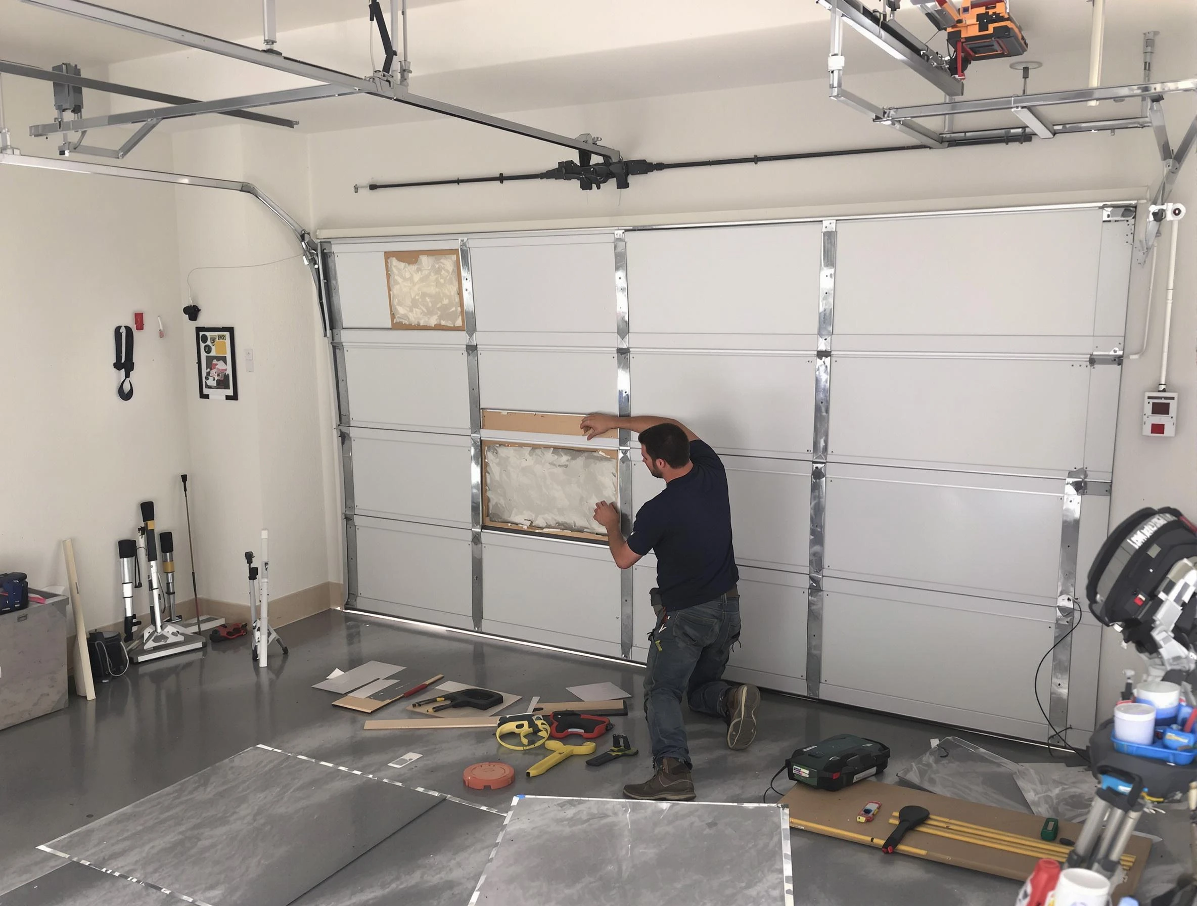 Garage Door Panel Repair in Watertown Town